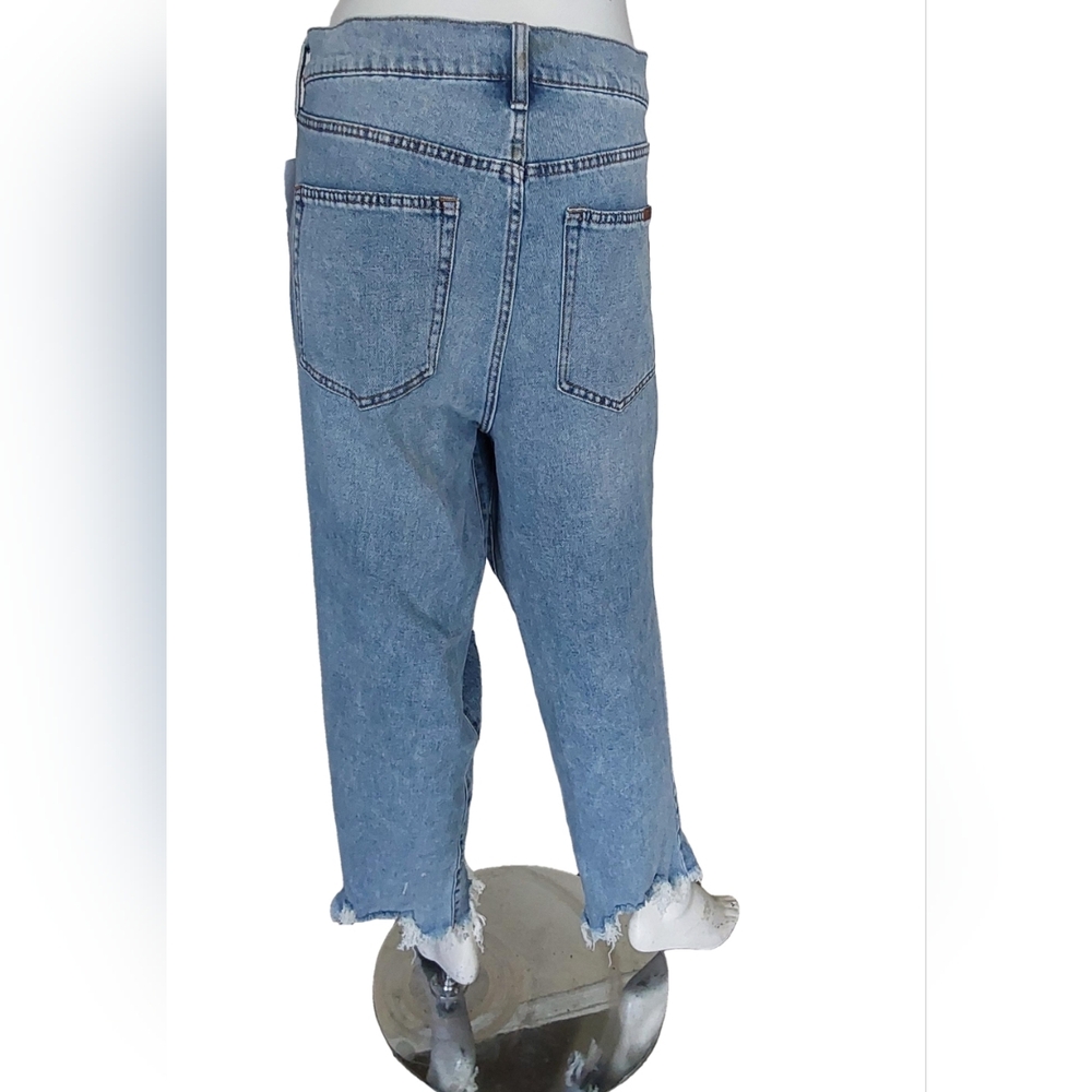 Jessica Simpson Harmony Distressed High Rise Slim Straigh Blue Jeans Size 16w - Picture 6 of 6